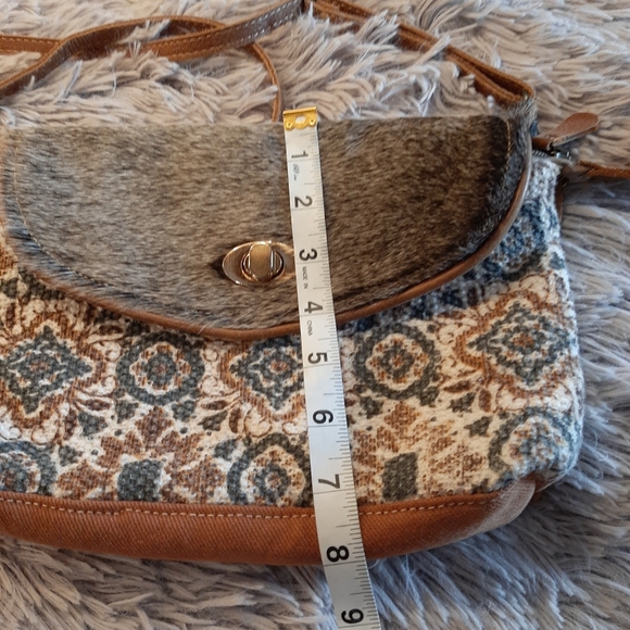 Myra Bag Canvas, Leather and Hairon Crossbody Bag - Picture 13 of 14